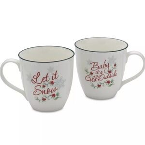 🆕 NIB Pflatzgraff Winterberry 20 oz Holiday Mug Set